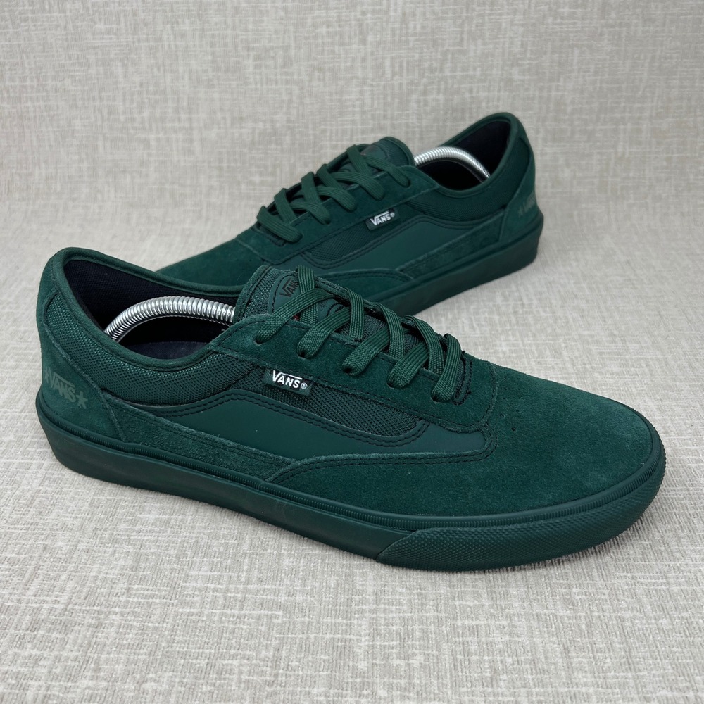 Vans Skate Curren Caples by Atiba Jefferson Men 11.5 Green Suede Low Top Sneaker